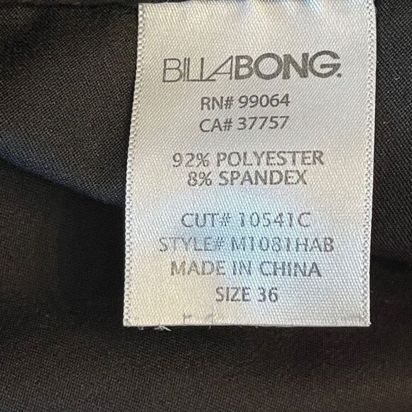 Billabong Platinum PX3 Performance Board Shorts Swimwear Black Orange Sz 36 - Picture 4 of 9